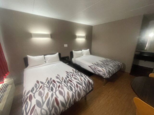Deluxe Double room with two queen beds at Suite Stay Evansville