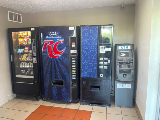 Vending machines and ATM at Suite Stay Evansville