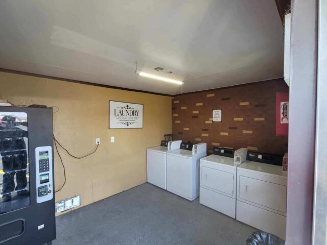 On-site guest laundry at Towne and Village Extended Stay, St. Robert, Missouri